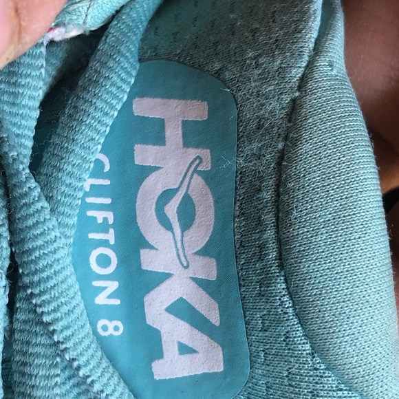 Hoka One One Clifton 8 Women’s Teal Blue FE1221C W Wide Running Sneakers 9D - Picture 8 of 14